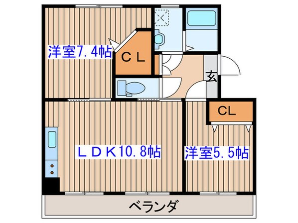 ＫＳ宮千代Ⅰの物件間取画像